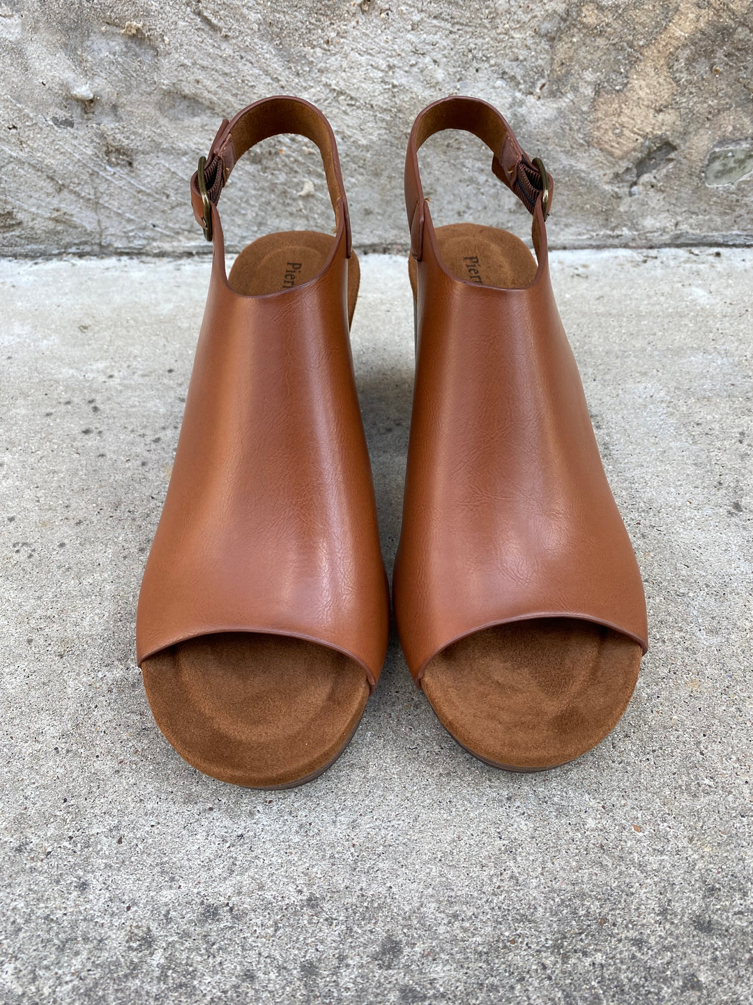 Jenny Open Toe in Cognac