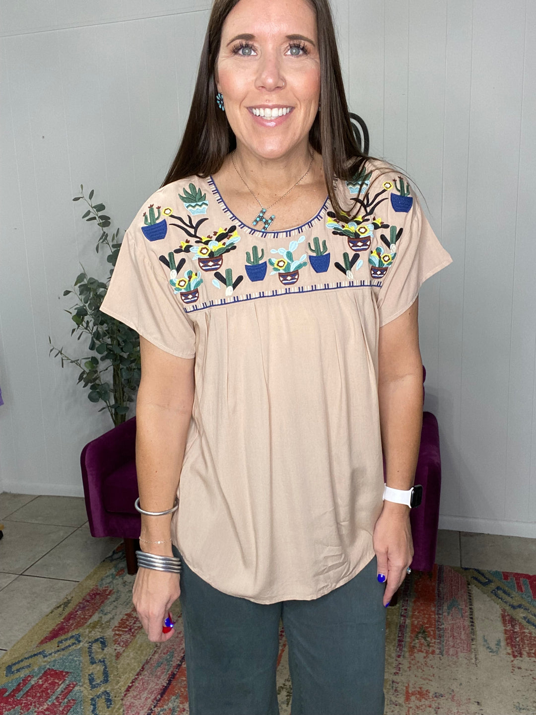 Carly Cactus Top