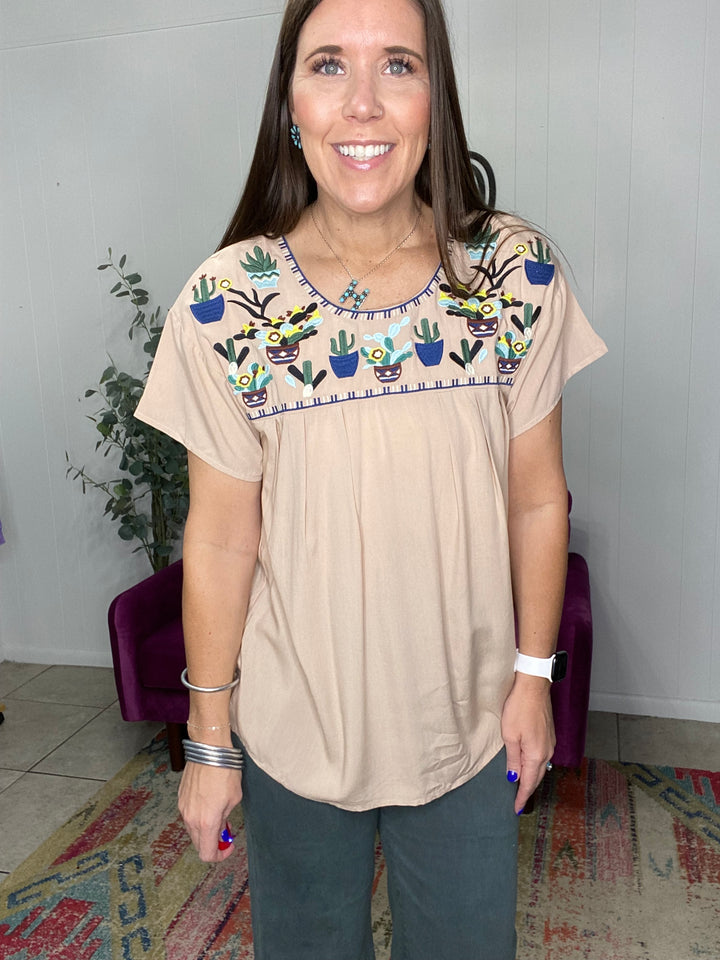 Carly Cactus Top