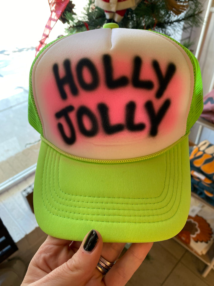 Holly Jolly Trucker Hat