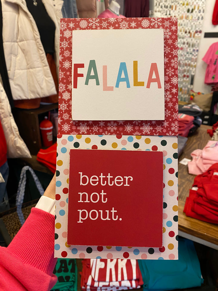 Holiday Message Block