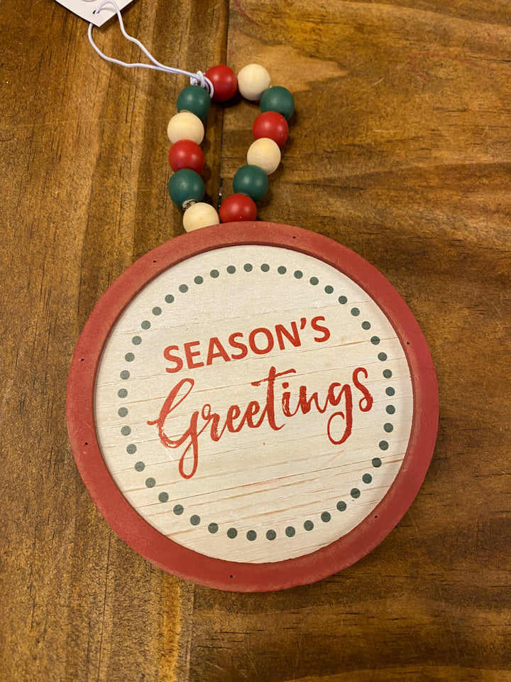 Round Wooden Ornament
