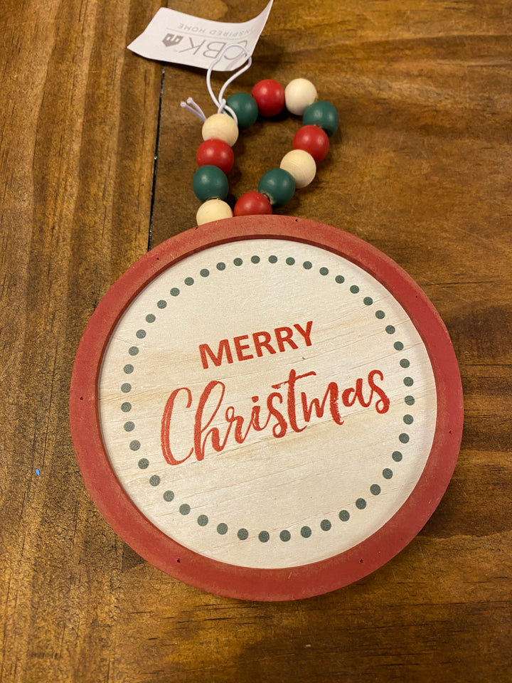 Round Wooden Ornament