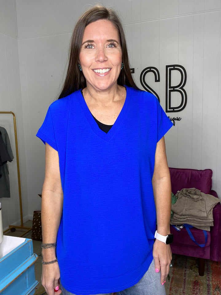 April Top in Royal