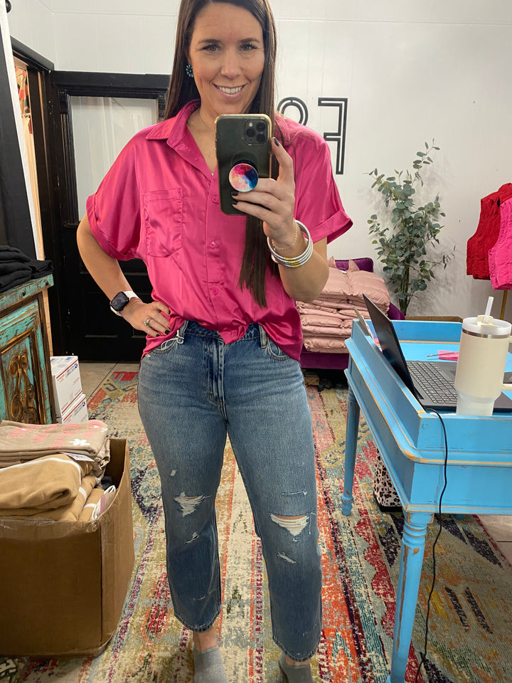 Jodi {Elm Grove} Cropped Straight Jeans