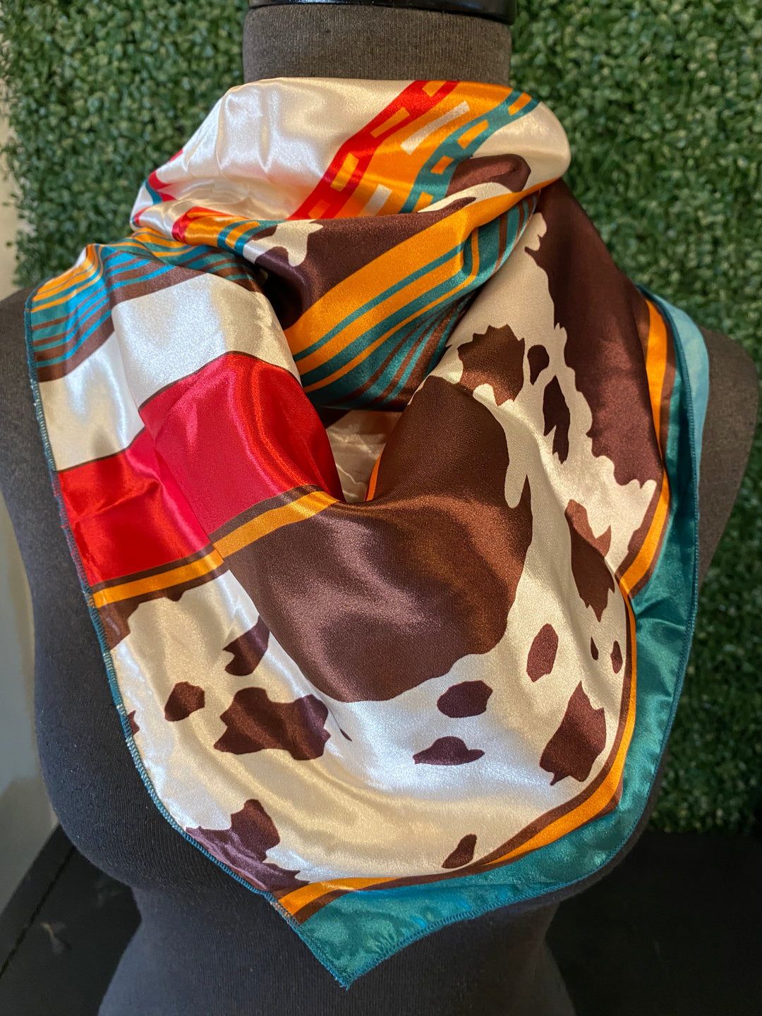 Conroe Cowprint Wild Rag