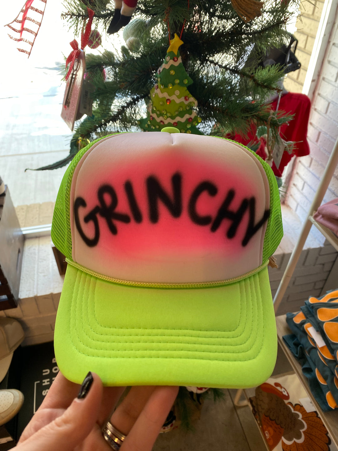 Grinchy Trucker Hat