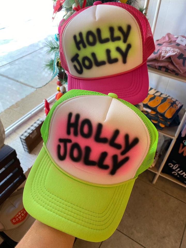 Holly Jolly Trucker Hat