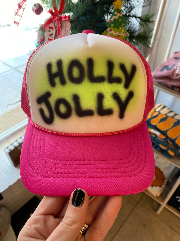 Holly Jolly Trucker Hat