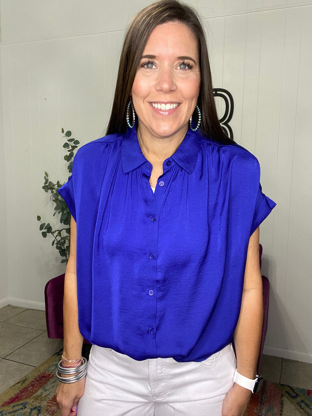 Olivia Top in Royal