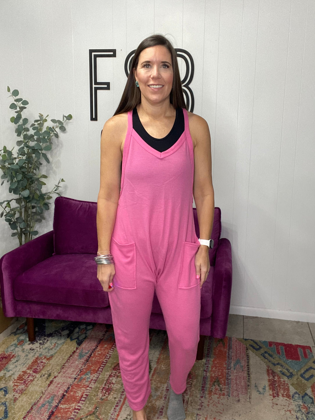Emma Jumpsuit in Pink