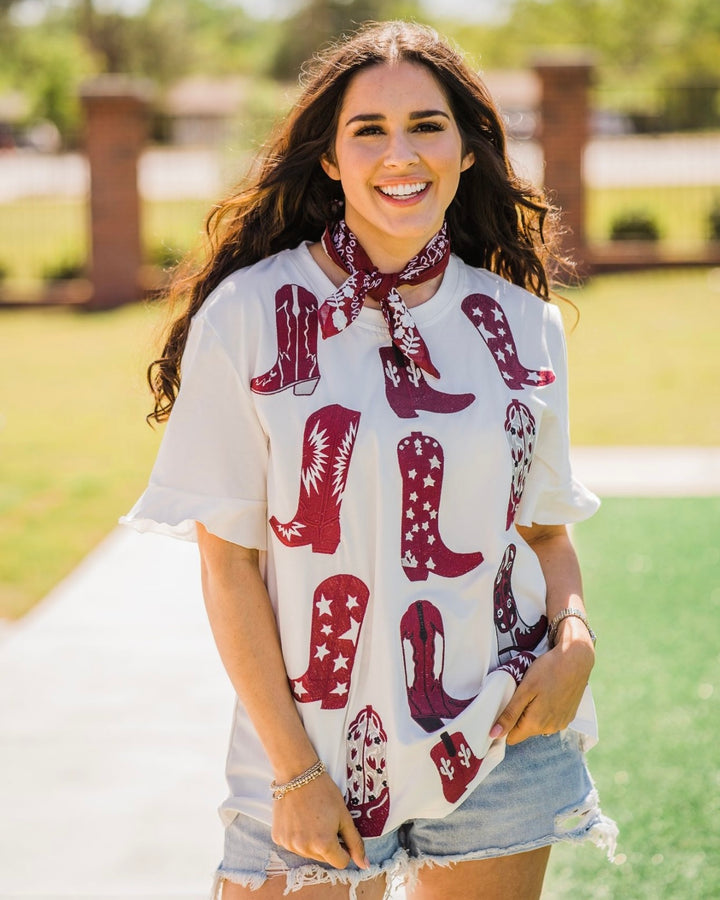 Walk The Line in Maroon