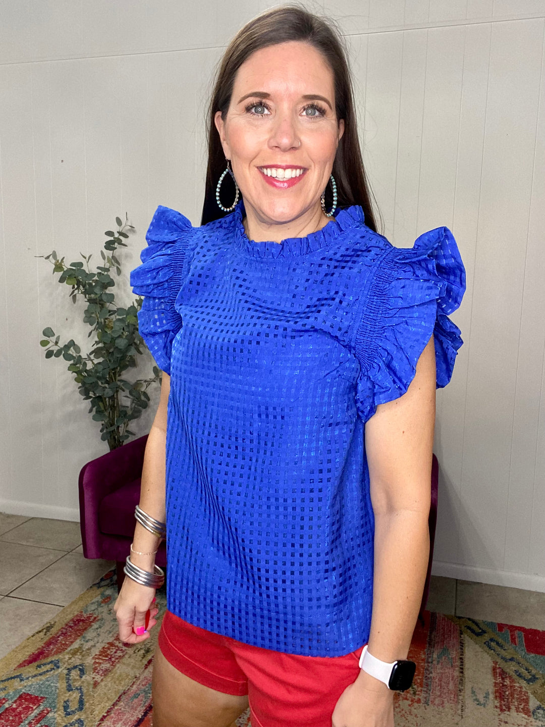 Bridget Top in Royal