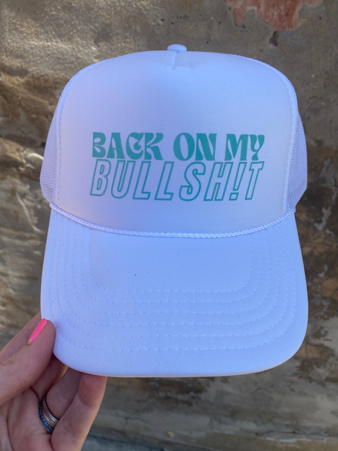 Back On Trucker Hat