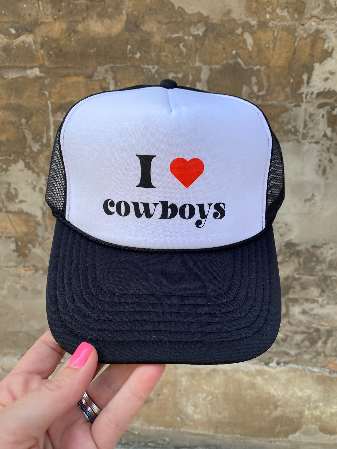 I Heart Cowboys Trucker Hat