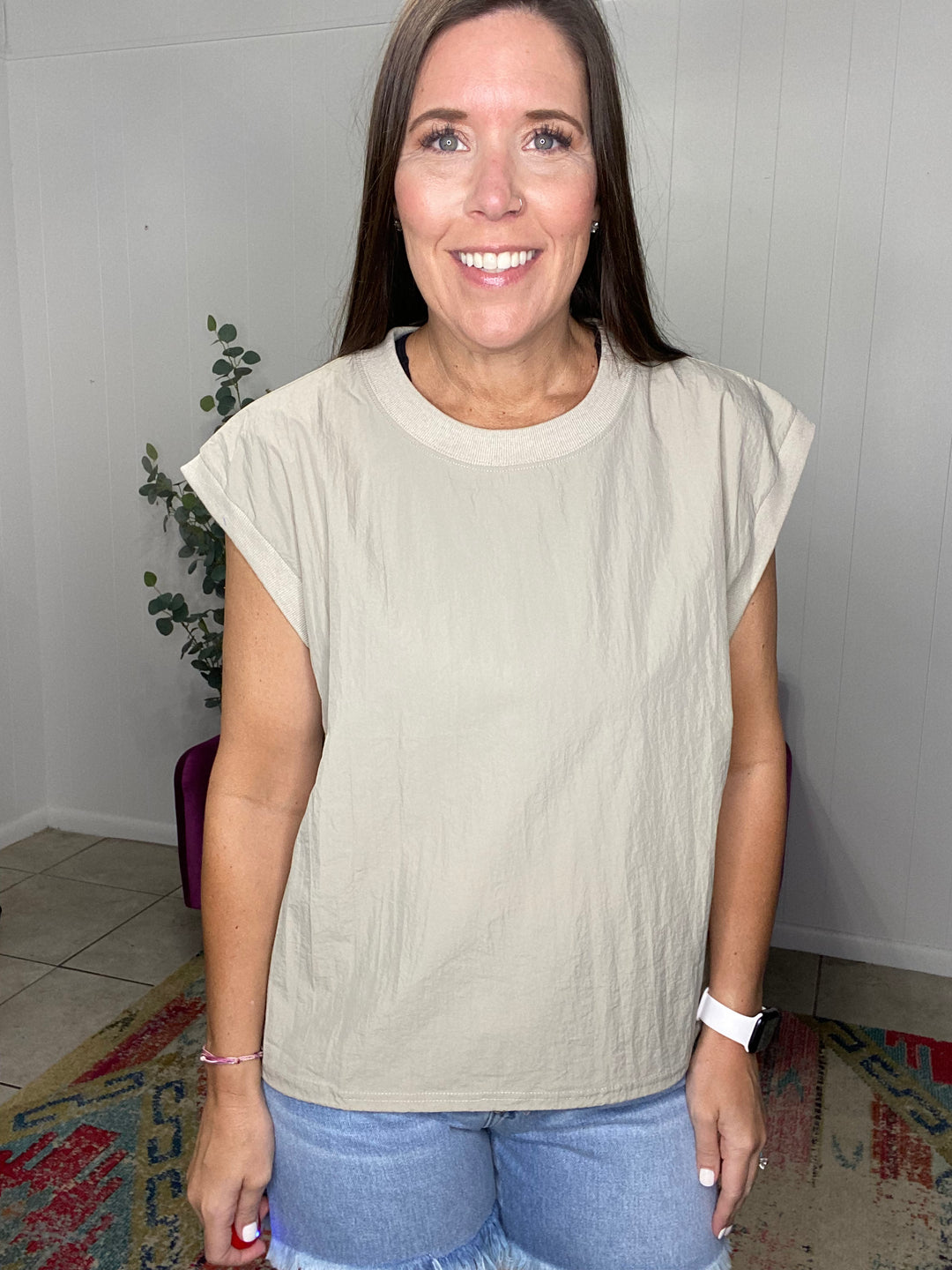 Tatum Top in Khaki