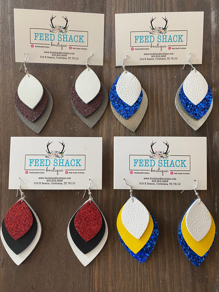 School Spirit Pear Earrings