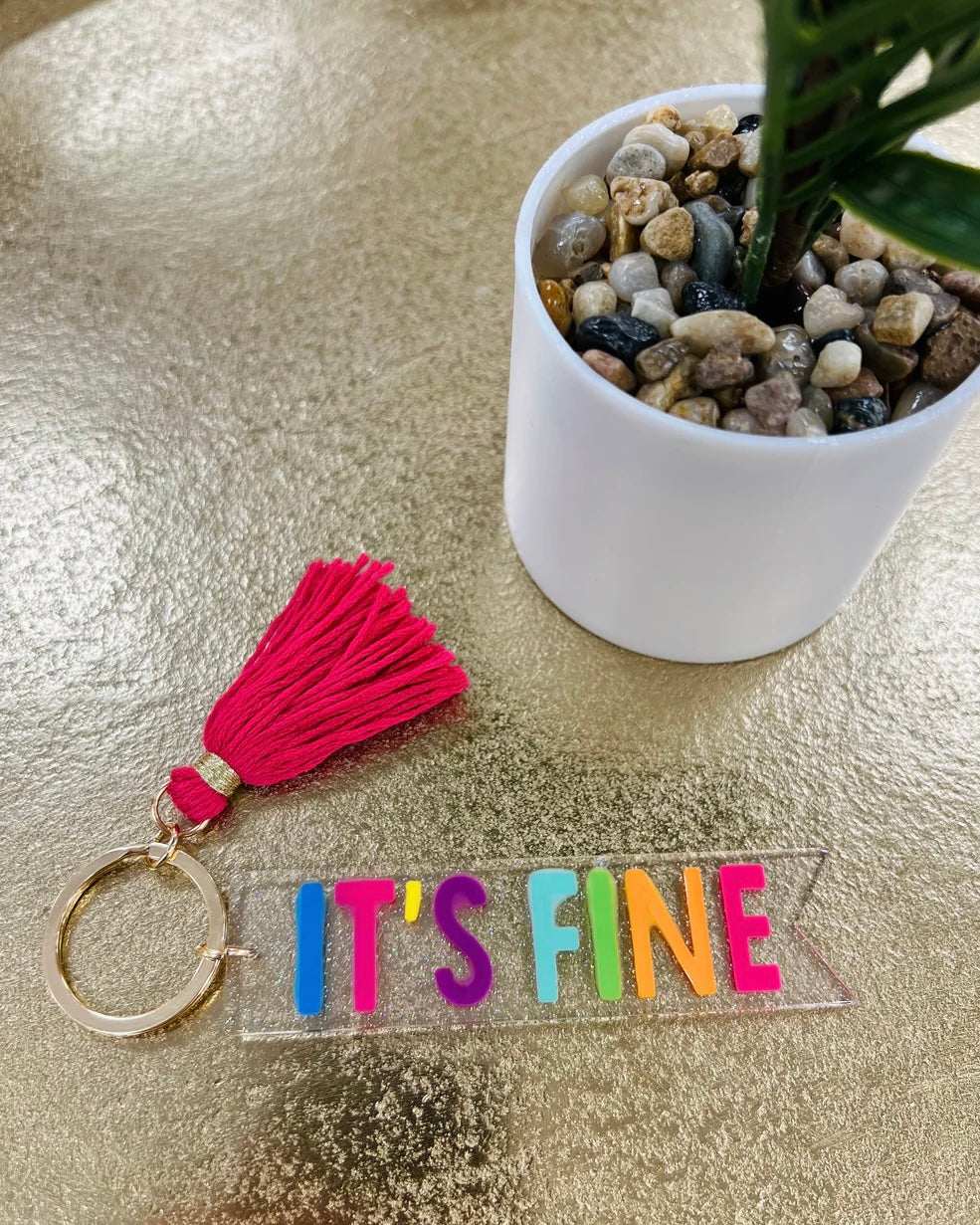 Acrylic Tassel Keychain
