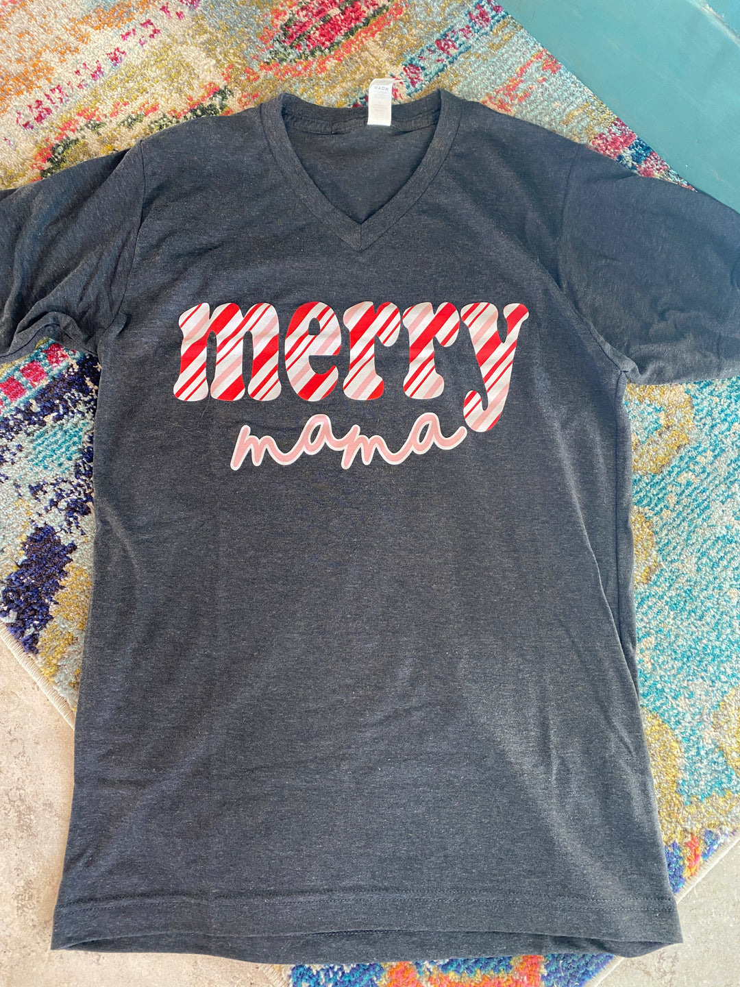 Merry Mama V-Neck Tee