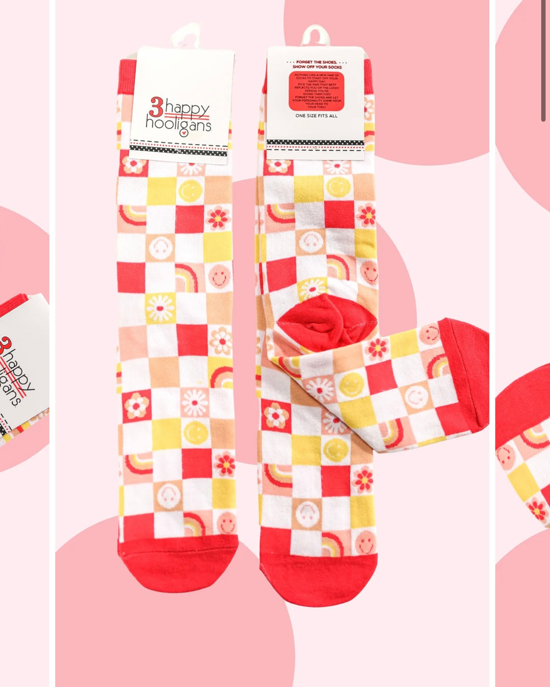 Socks - Happy Checkered