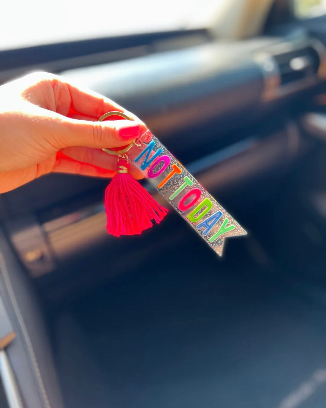 Acrylic Tassel Keychain