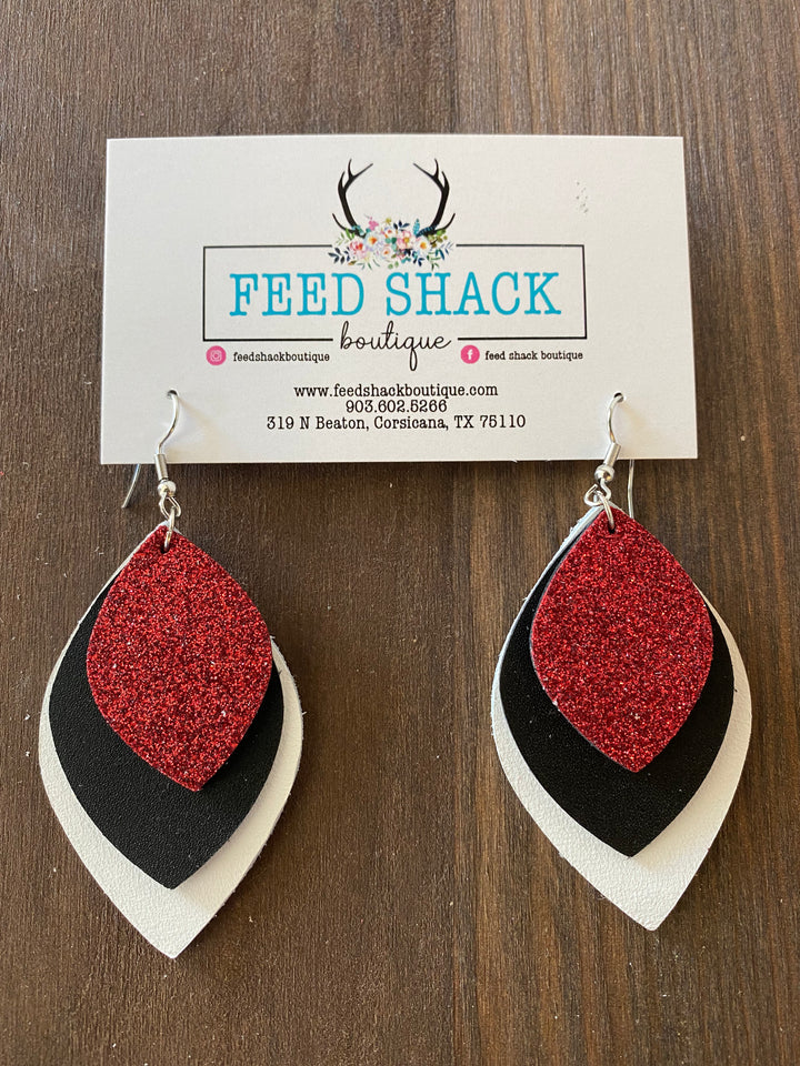 School Spirit Pear Earrings