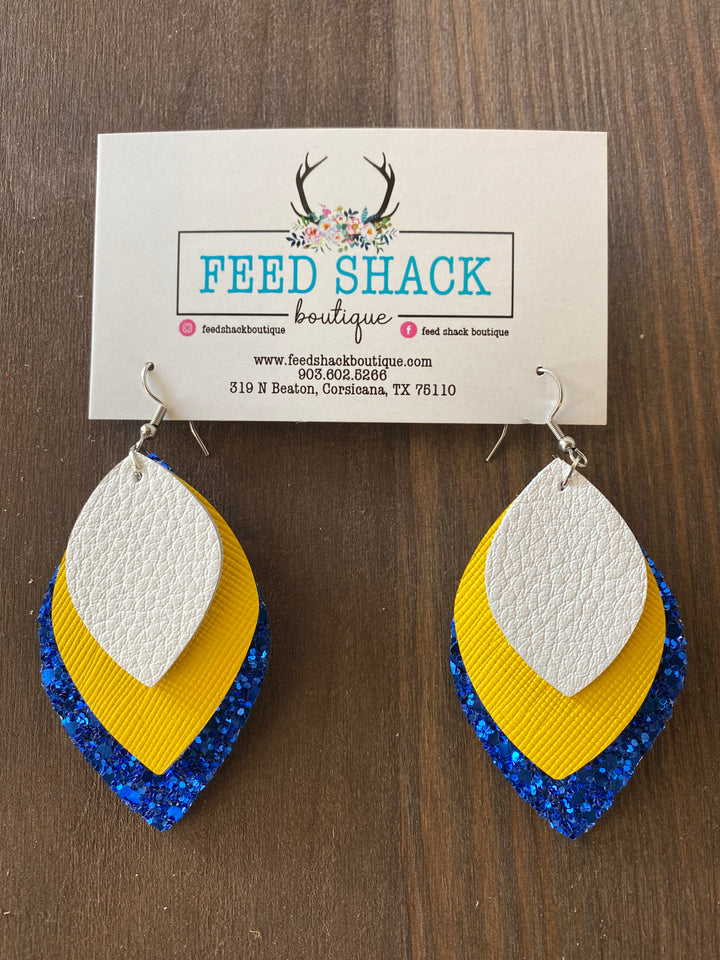 School Spirit Pear Earrings