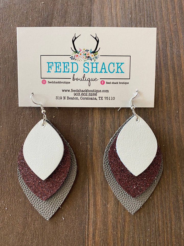 School Spirit Pear Earrings