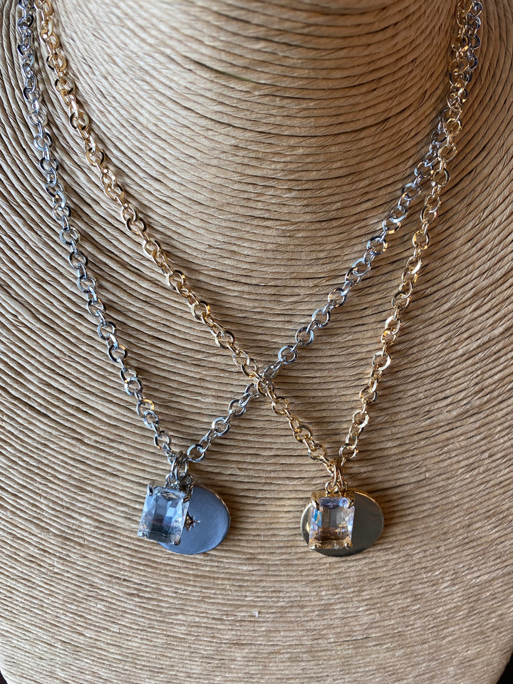Double Pendant Necklace