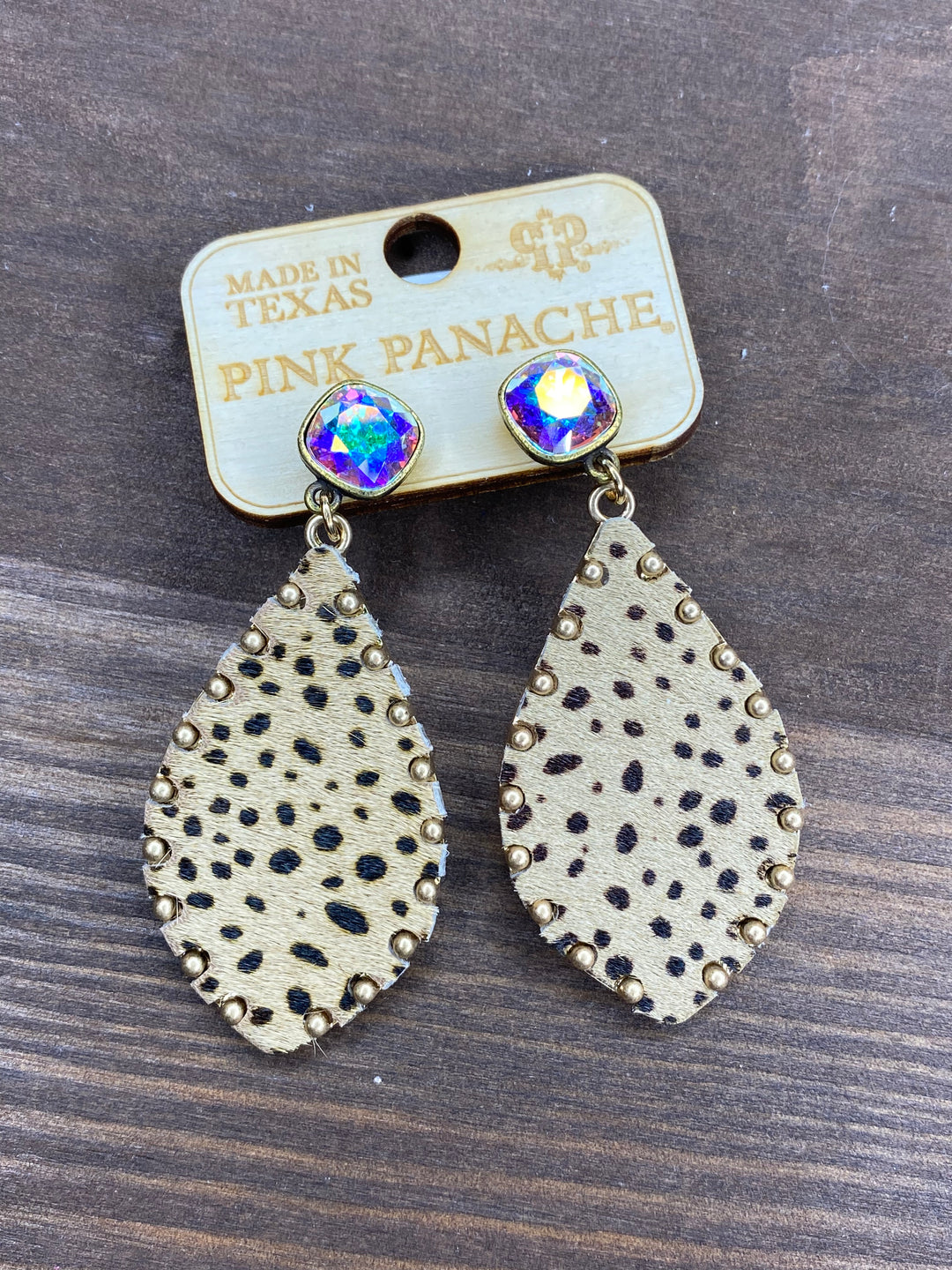 Gold Leopard Earrings
