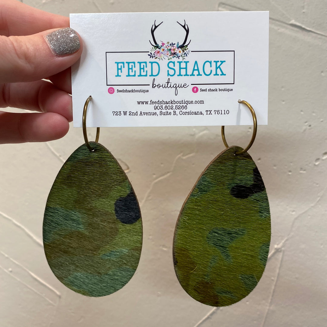 Darla Earrings in Camo