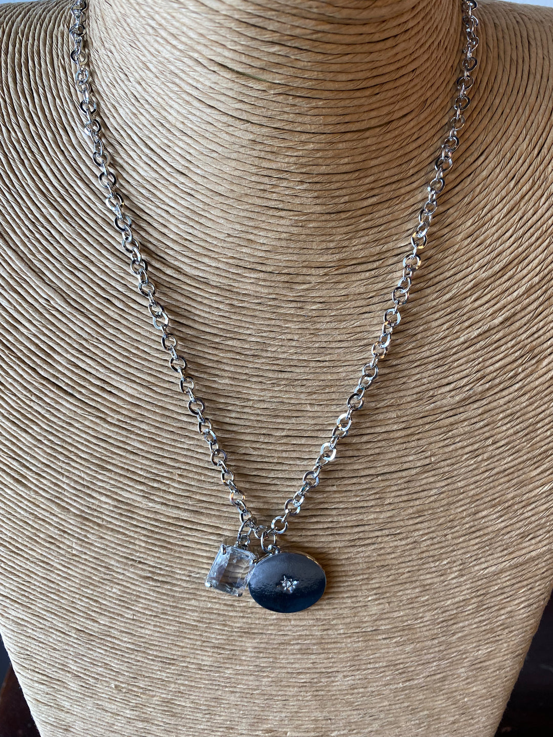 Double Pendant Necklace